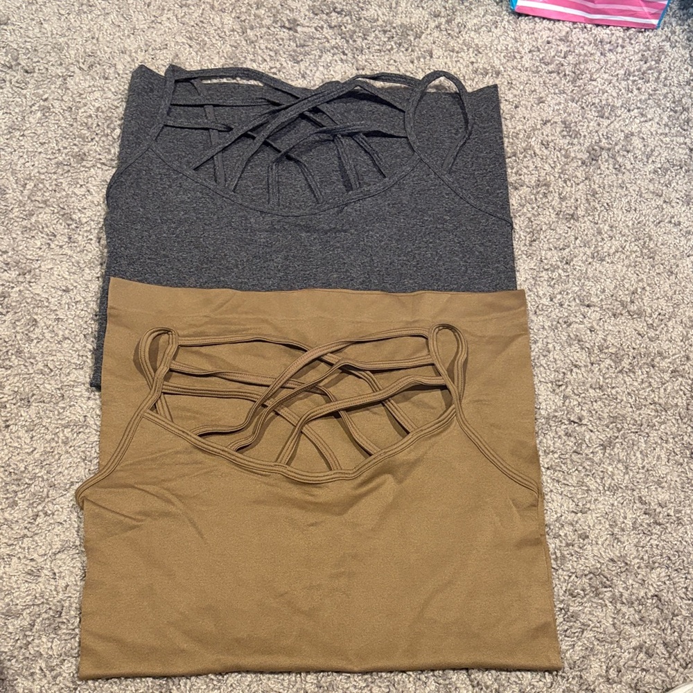 Zenana Outfitters Charcoal and Heather Tops